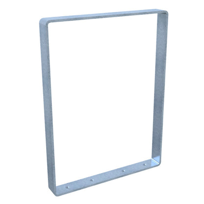 Anlehnbügel aus Flachstahl 70 x 10 mm mit Kantung nach innen