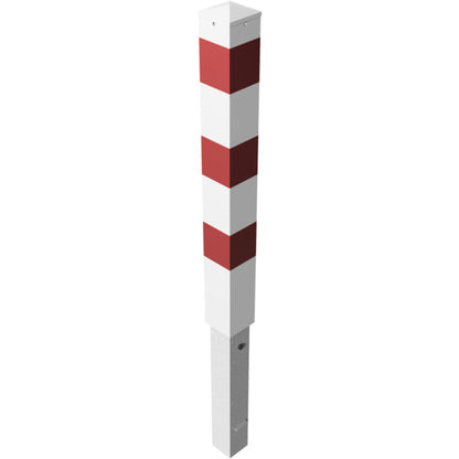 Absperrpfosten Stahlrohr 100 x 100 x 3 mm herausnehmbar mit Dreikantverschluss