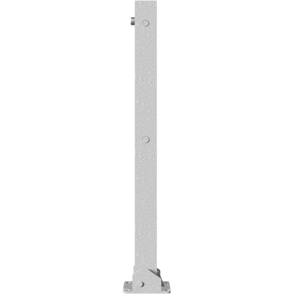 Absperrpfosten 70 x 70 mm umlegbar mit Dreikantverschluss