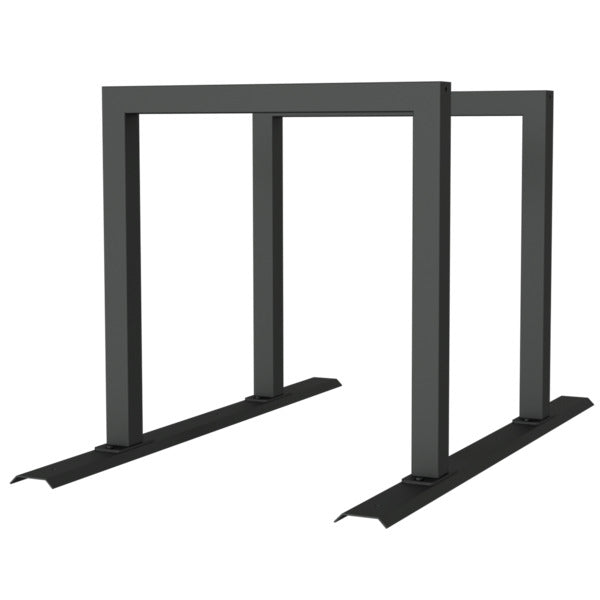 Fahrradanlehnbügel Reihenanlage Stahlrohr 60 x 60 mm