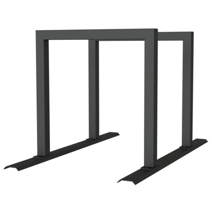 Fahrradanlehnbügel Reihenanlage Stahlrohr 60 x 60 mm