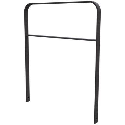 Anlehnbügel aus Flachstahl 50 x 12 mm in gebogener Ausführung