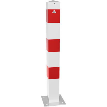 Absperrpfosten Stahlrohr 100 x 100 x 3 mm ortsfest für Dübelbefestigung