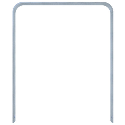 Anlehnbügel aus Flachstahl 80 x 12 mm in gebogener Ausführung
