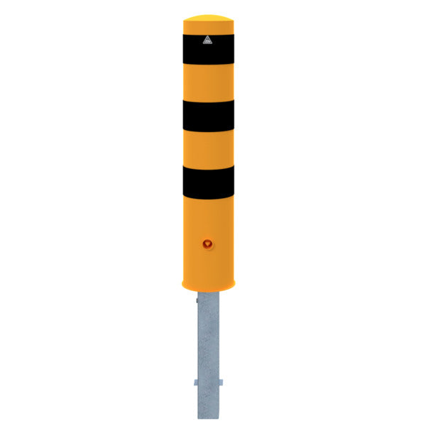 Absperrpoller Stahlrohr Ø 193 x 3,6 mm gelb / schwarz