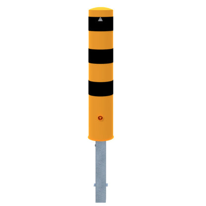 Absperrpoller Stahlrohr Ø 193 x 3,6 mm gelb / schwarz
