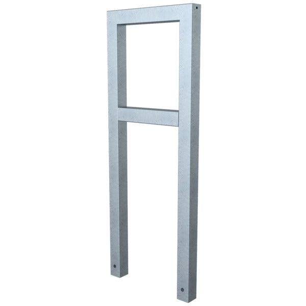 Anlehnbügel aus Stahlrohr Rechteckrohr 60 x 60 mm