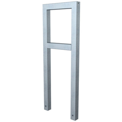 Anlehnbügel aus Stahlrohr Rechteckrohr 60 x 60 mm