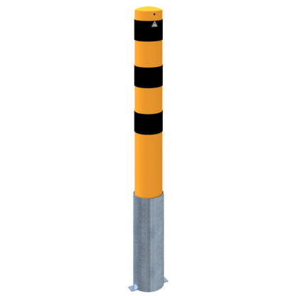 Absperrpoller Stahlrohr Ø 152 x 3,2 mm gelb / schwarz