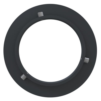 Bodenrosette für 89 mm Pfosten, beschichtet DB 703