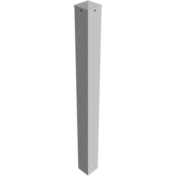 Absperrpfosten Stahlrohr 100 x 100 x 3 mm ortsfest zum Einbetonieren