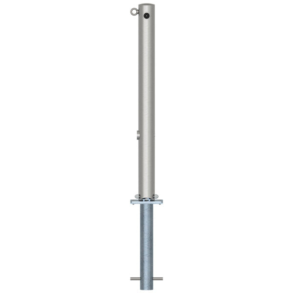 Edelstahlpfosten Ø 76 mm ohne Ziernut