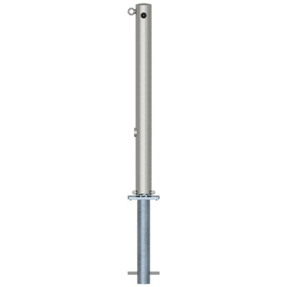 Edelstahlpfosten Ø 76 mm ohne Ziernut