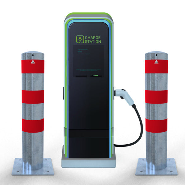 Rammschutzpoller als E-Ladesäulenschutz