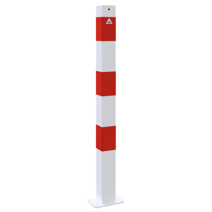 Absperrpfosten 70 x 70 mm ortsfest für Dübelbefestigung