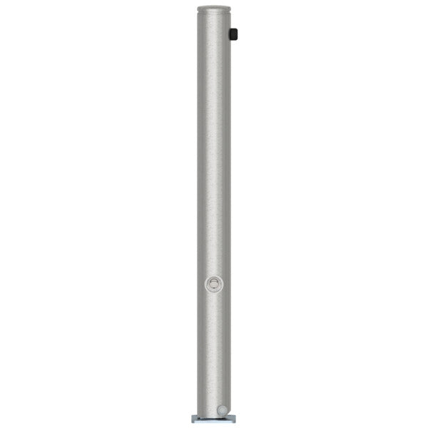 Edelstahlpfosten Ø 76 mm mit Ziernut