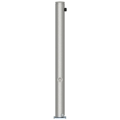 Edelstahlpfosten Ø 76 mm mit Ziernut