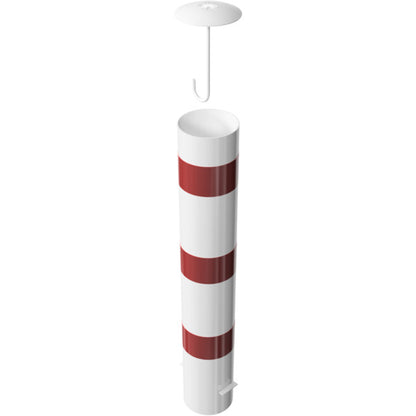 Absperrpoller Stahlrohr Ø 193 x 3,6 mm ortsfest zum Einbetonieren