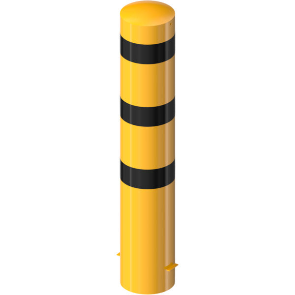 Absperrpoller Stahlrohr Ø 273 x 5 mm gelb / schwarz