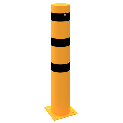 Absperrpoller Stahlrohr Ø 273 x 5 mm gelb / schwarz