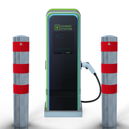 Rammschutzpoller als E-Ladesäulenschutz