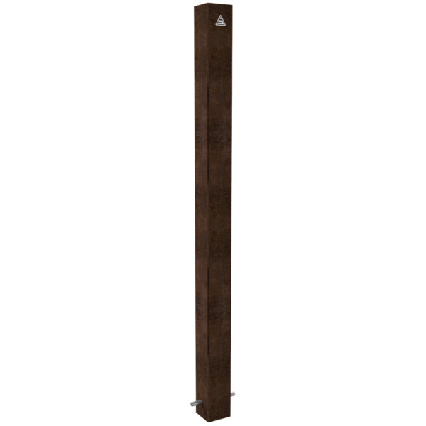 Stilpoller aus Cortenstahl 80 x 80 mm