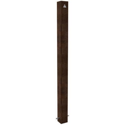 Stilpoller aus Cortenstahl 80 x 80 mm