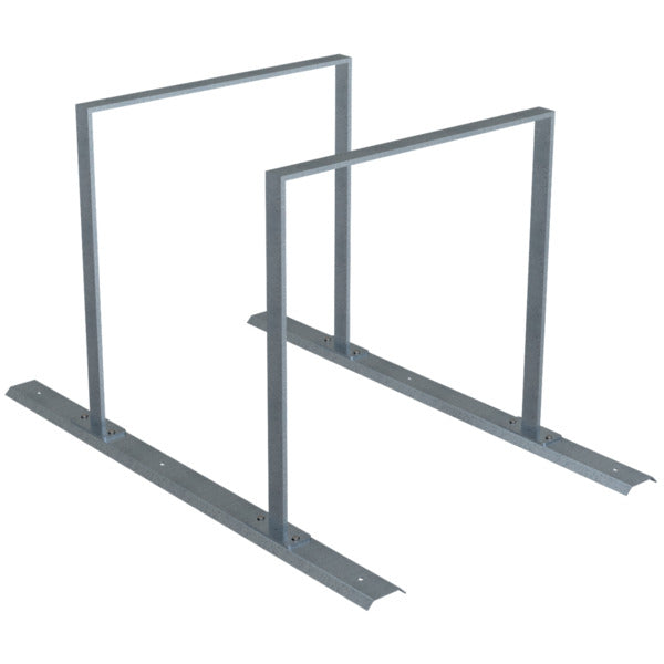 Fahrradanlehnbügel Reihenanlage Stahlrohr 50 x 12 mm