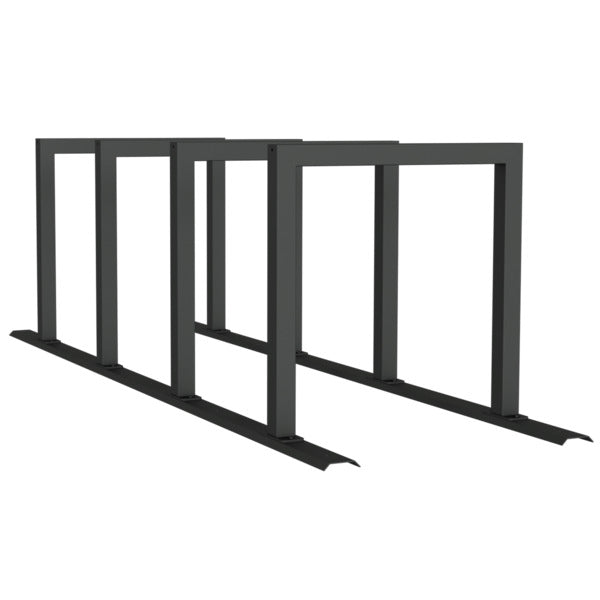 Fahrradanlehnbügel Reihenanlage Stahlrohr 60 x 60 mm