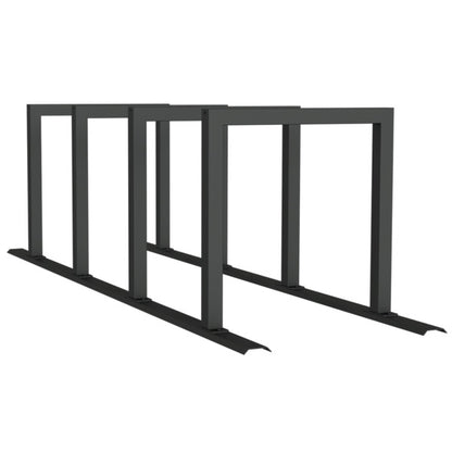 Fahrradanlehnbügel Reihenanlage Stahlrohr 60 x 60 mm