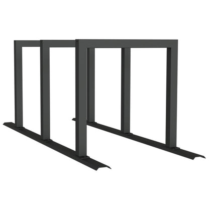 Fahrradanlehnbügel Reihenanlage Stahlrohr 60 x 60 mm