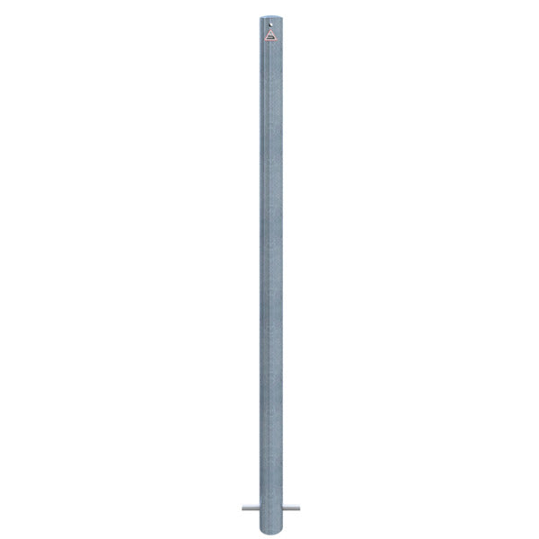 Absperrpfosten Stahlrohr Ø 60 x 2,5 mm ortsfest zum Einbetonieren