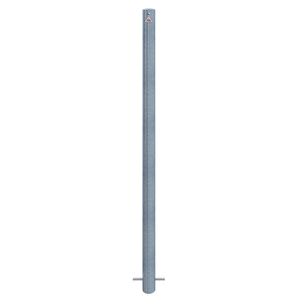 Absperrpfosten Stahlrohr Ø 60 x 2,5 mm ortsfest zum Einbetonieren
