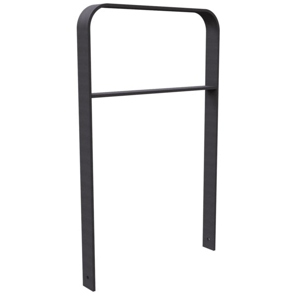 Anlehnbügel aus Flachstahl 80 x 12 mm in gebogener Ausführung