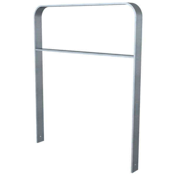 Anlehnbügel aus Flachstahl 80 x 12 mm in gebogener Ausführung