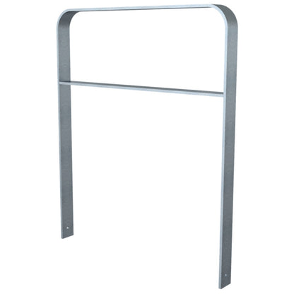 Anlehnbügel aus Flachstahl 80 x 12 mm in gebogener Ausführung