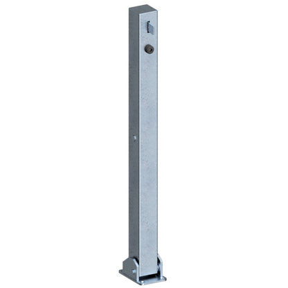 Absperrpfosten 70 x 70 mm umlegbar für Vorhangschloss