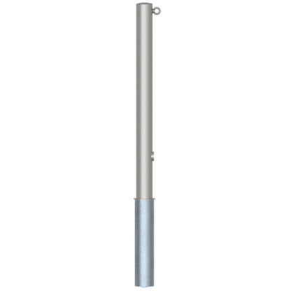 Edelstahlpfosten Ø 76 mm ohne Ziernut