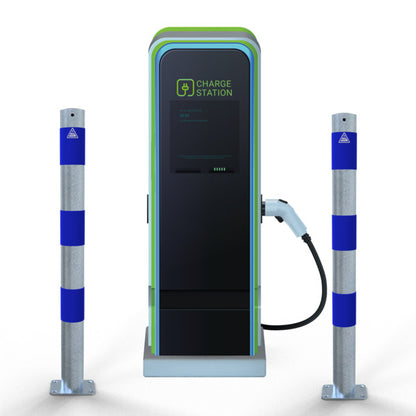 Absperrpfosten als E-Ladesäulenschutz
