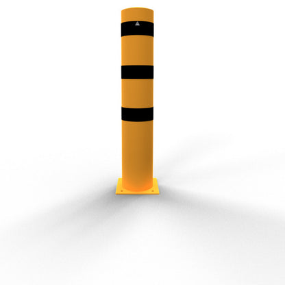 Absperrpoller Stahlrohr Ø 273 x 5 mm gelb / schwarz