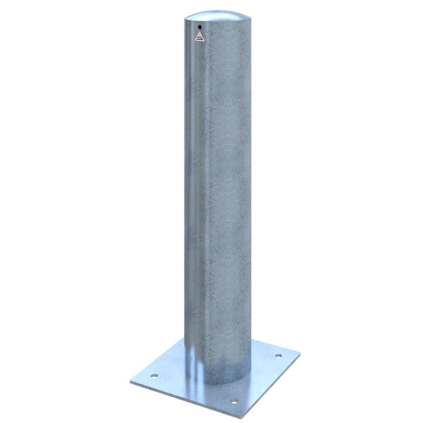 Absperrpoller Stahlrohr Ø 193 x 3,6 mm ortsfest für Dübelbefestigung