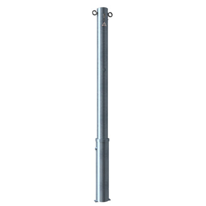 Absperrpfosten Stahlrohr Ø 76 x 2,6 mm herausnehmbar mit Profilzylinderschloss
