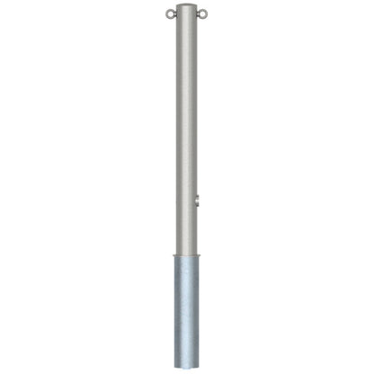 Edelstahlpfosten Ø 76 mm ohne Ziernut