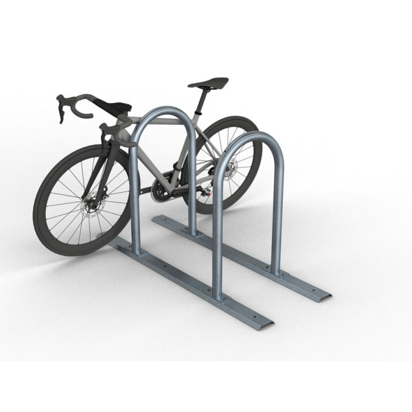 Fahrradanlehnbügel Reihenanlage Stahlrohr Ø 48 mm