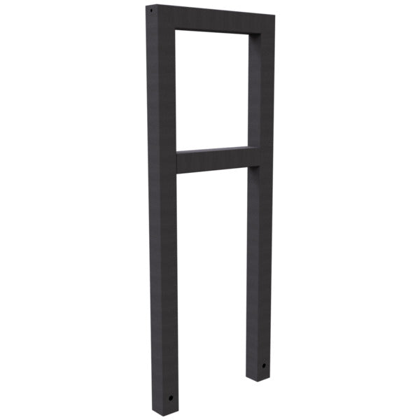 Anlehnbügel aus Stahlrohr Rechteckrohr 60 x 60 mm