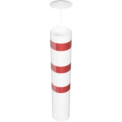 Absperrpoller Stahlrohr Ø 273 x 5 mm ortsfest zum Einbetonieren
