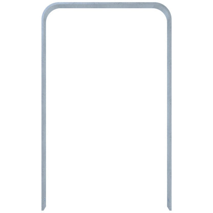 Anlehnbügel aus Flachstahl 80 x 12 mm in gebogener Ausführung