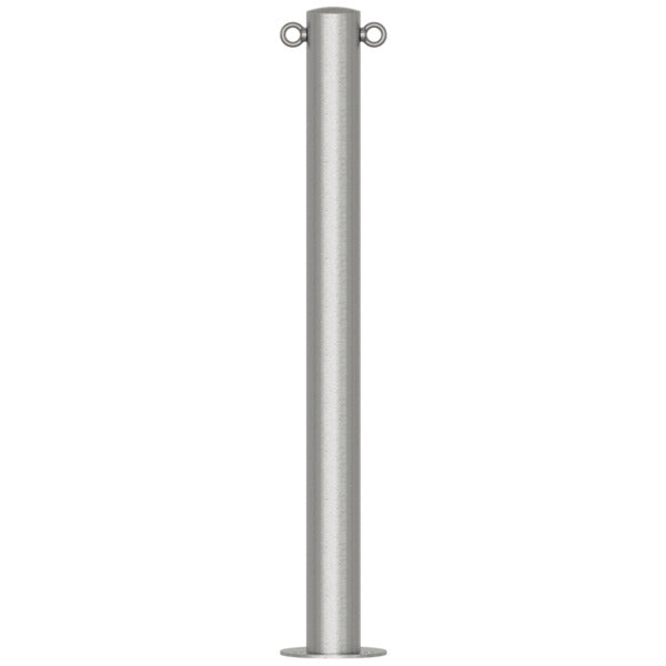 Edelstahlpfosten Ø 76 mm ohne Ziernut