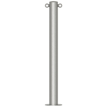 Edelstahlpfosten Ø 76 mm ohne Ziernut