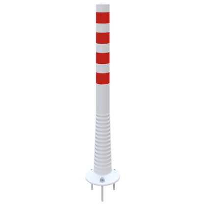 Flexipfosten weiß / rot Ø 80 mm